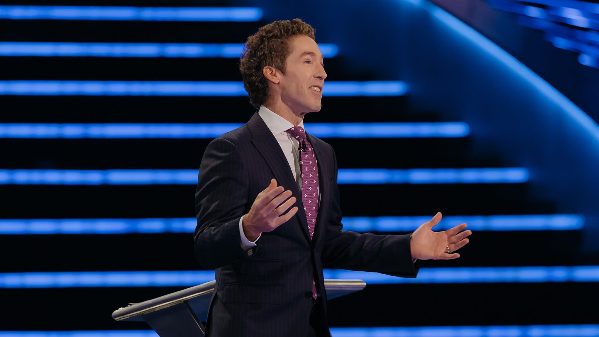 Joel Osteen speaking on Bless Yourself at Lakewood Church
