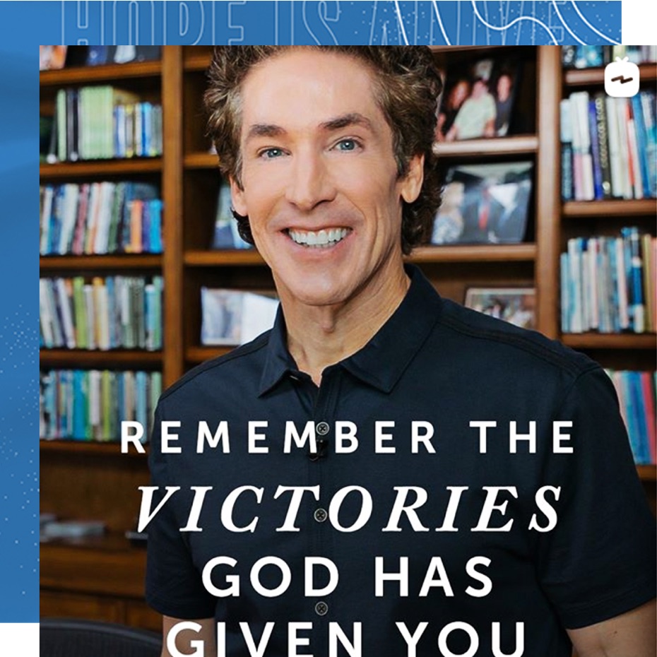 Remember the victories God has given you