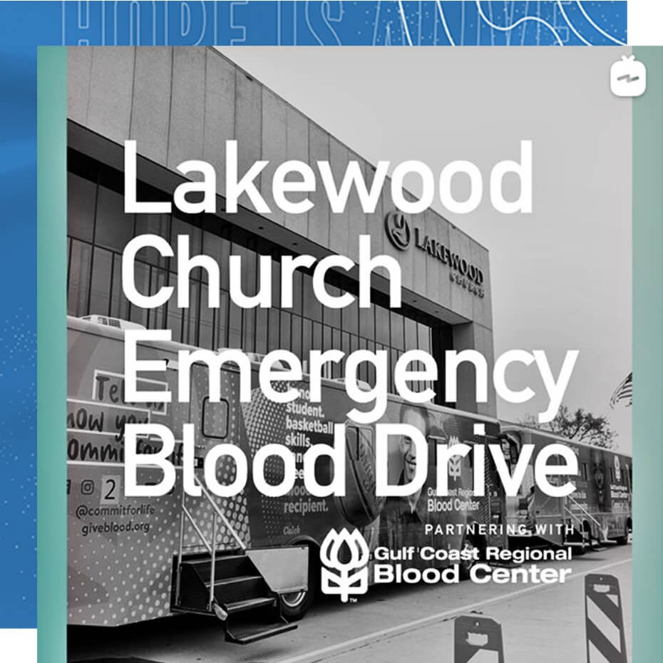 Lakewood Church Emergency Blood Drive